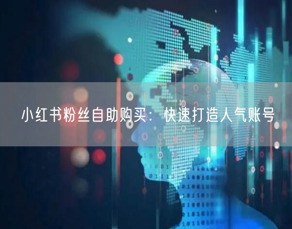 小红书粉丝自助购买：快速打造人气账号