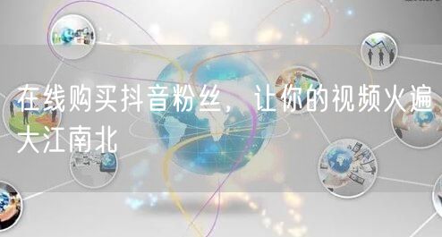 在线购买抖音粉丝，让你的视频火遍大江南北