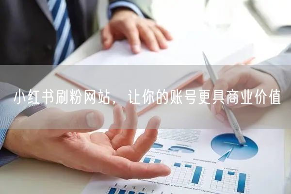 小红书刷粉网站，让你的账号更具商业价值